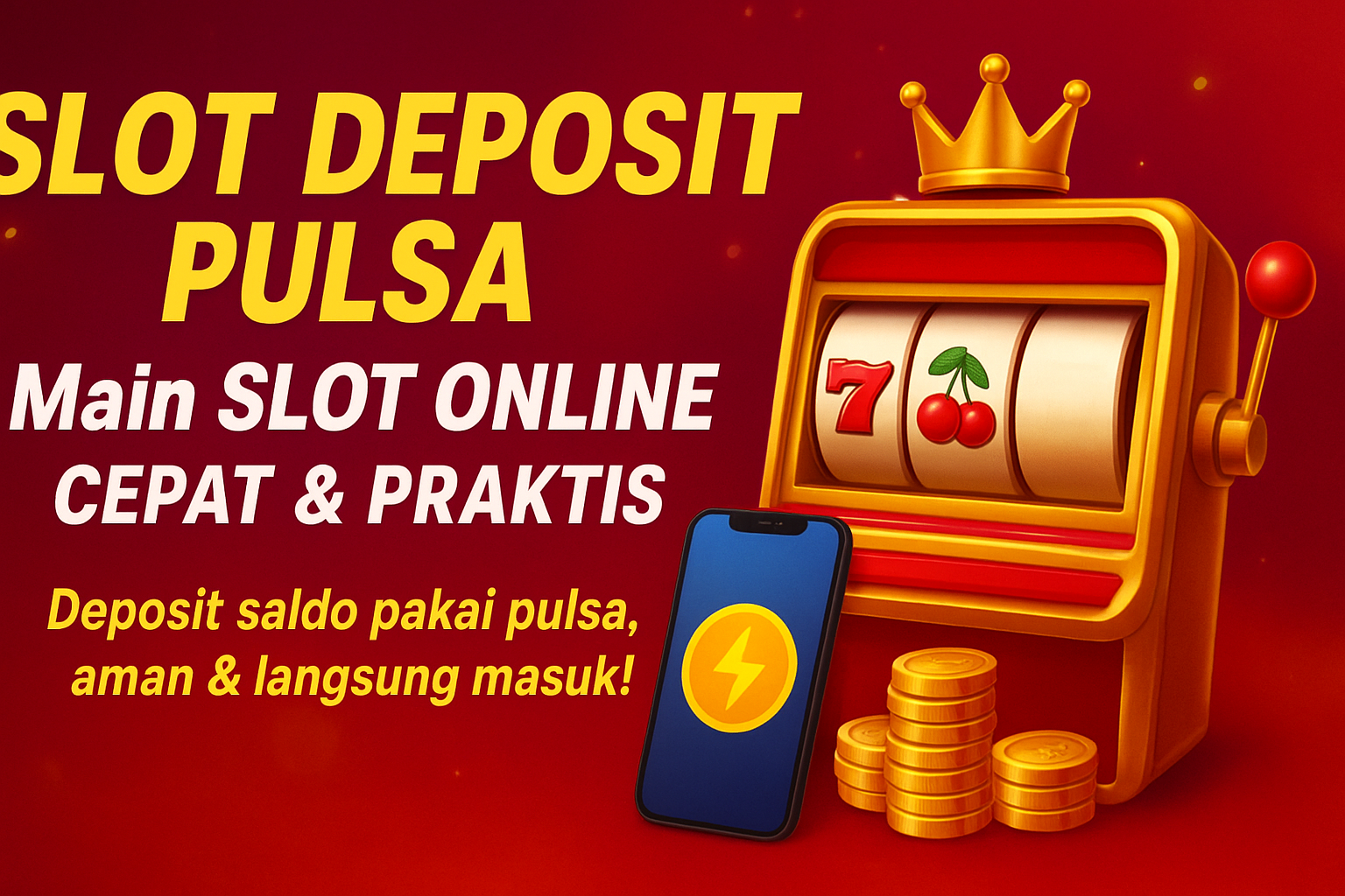 SLOT ONLINE PULSA: Cara Main SLOT ONLINE Cepat & Praktis
