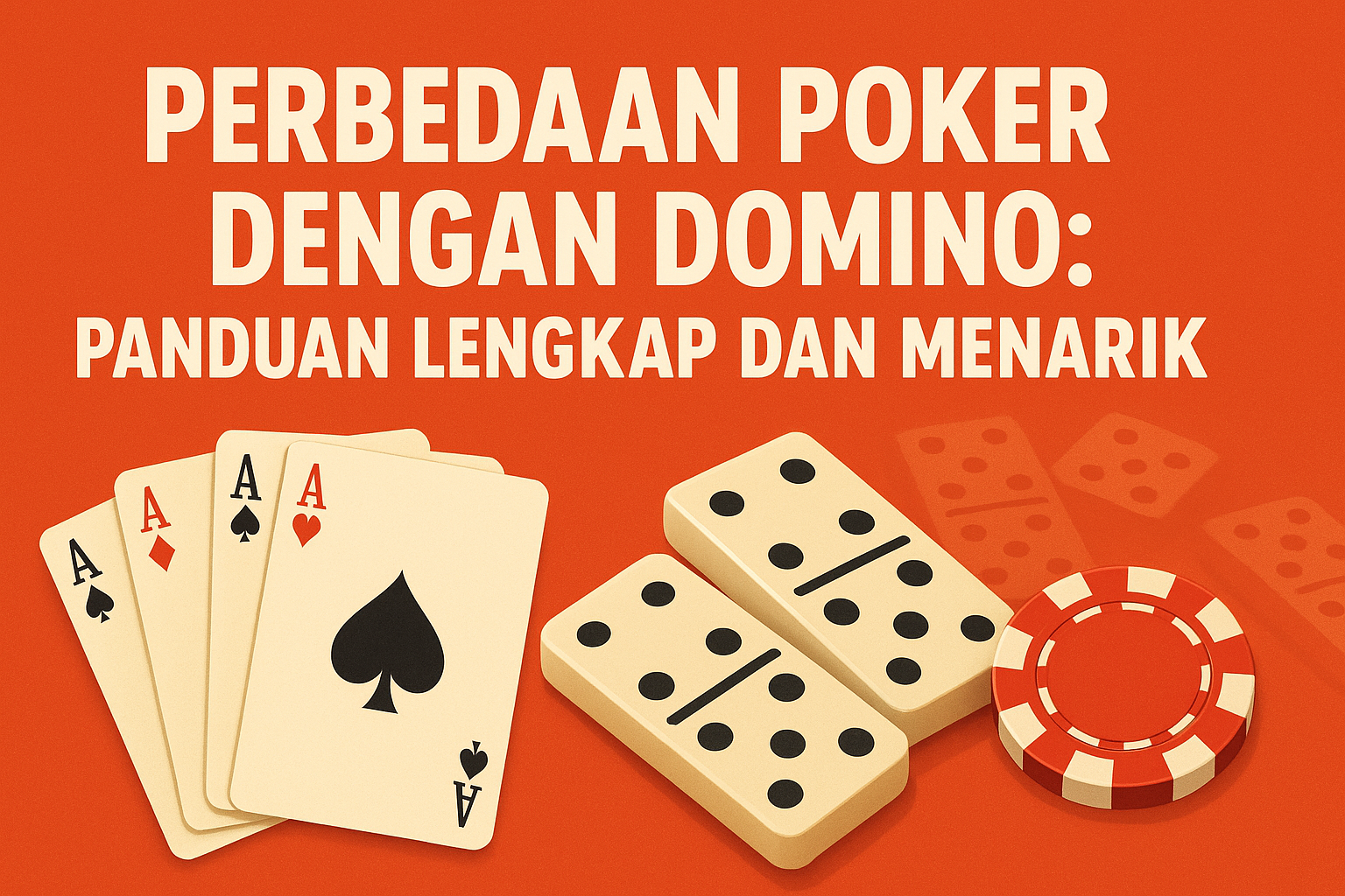 Perbedaan Poker dengan Domino: Panduan Lengkap dan Menarik