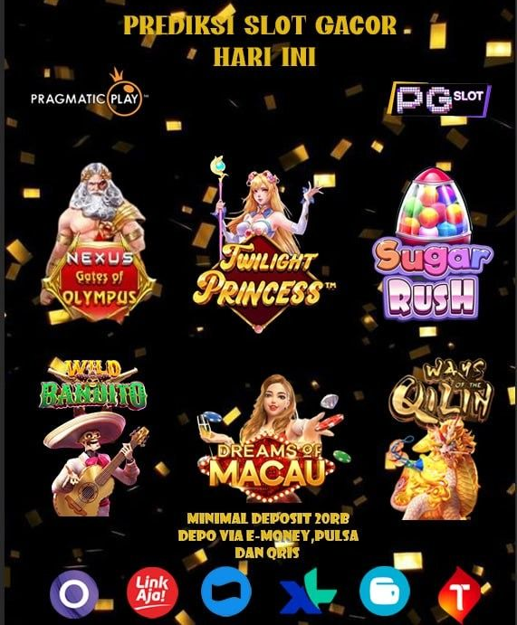 slot gacor hari ini menampilkan pilihan game populer seperti Gates of Olympus, Twilight Princess, Sugar Rush, Wild Bandito, Dreams of Macau, dan Ways of the Qilin.